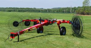 H&S 2208 8-wheel action rake product with jack down