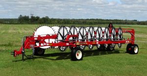 H&S 7116 hi-capacity 16-wheel rake in transport position product