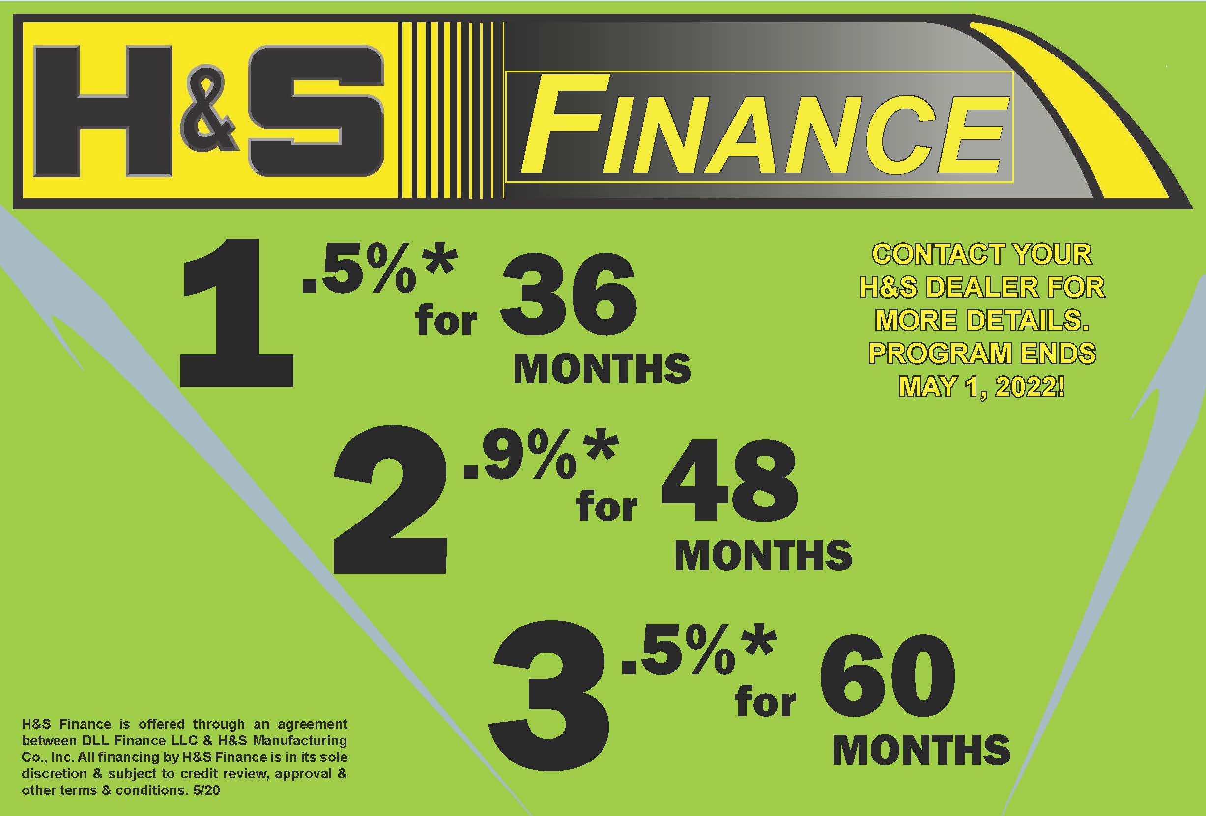 H&S Connect Finance Program Ad – H&S Manufacturing Company, Inc.