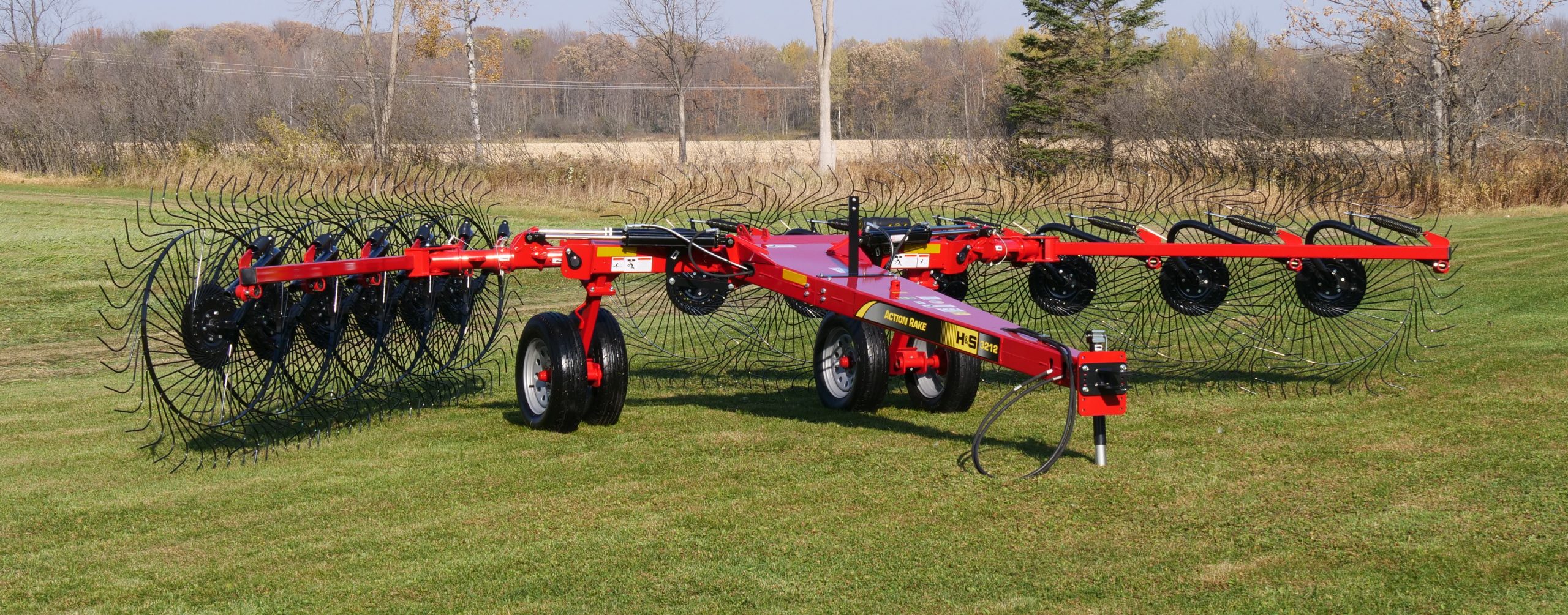 H&S 3212 12-wheel action rake product
